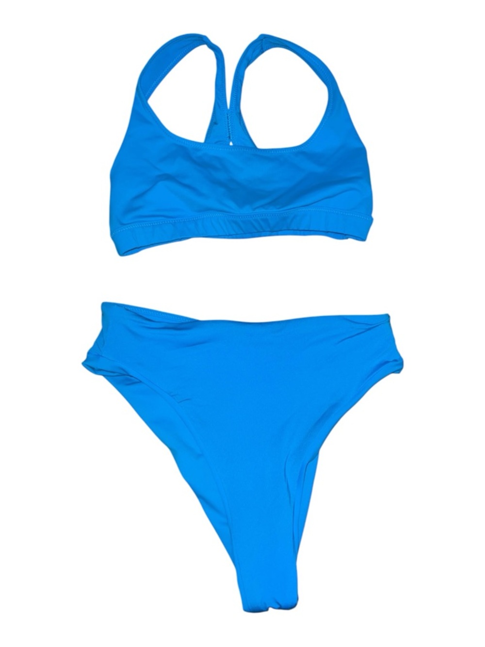 SKIMS Cerulean Blue Sport Bikini Top & High-Cut Bottoms